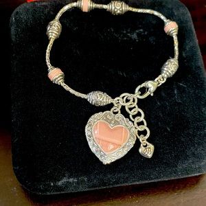 NWOT Brighton Silver Heart Bracelet